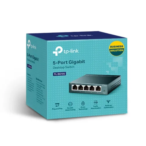 Switch TP-Link 24 Puertos Rack Gigabit TL-SG1024D Eficiencia Energética