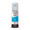 Botella Tinta Cyan Epson T504 Original Compatibilidad EcoTank XL