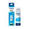 Botella Tinta Pigmentada Cyan Epson T524 Recarga EcoTank Pro