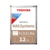 Disco Duro Interno Toshiba N300 12TB Alto Rendimiento NAS 7200RPM