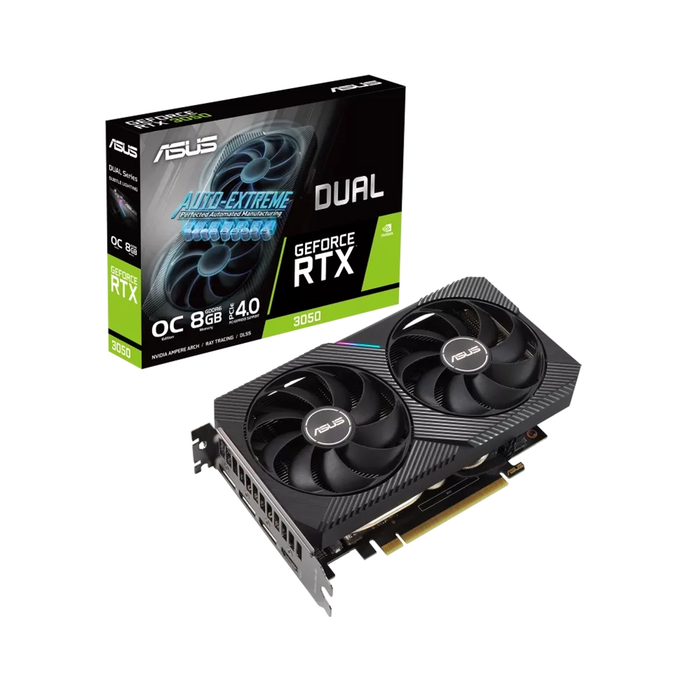 Tarjeta Gráfica ASUS GeForce RTX 3050 6GB GDDR6 Dual Axial