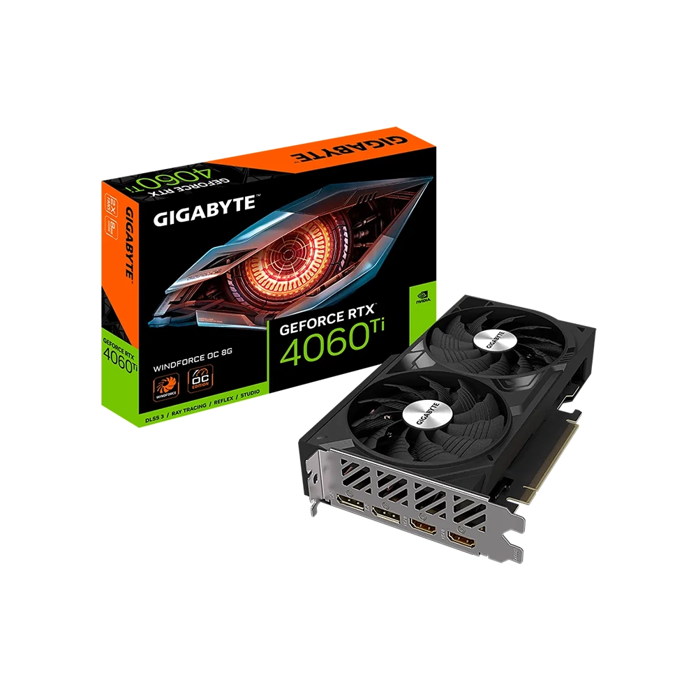 Tarjeta Gráfica Gigabyte GeForce RTX 4060 8GB GDDR6 Windforce