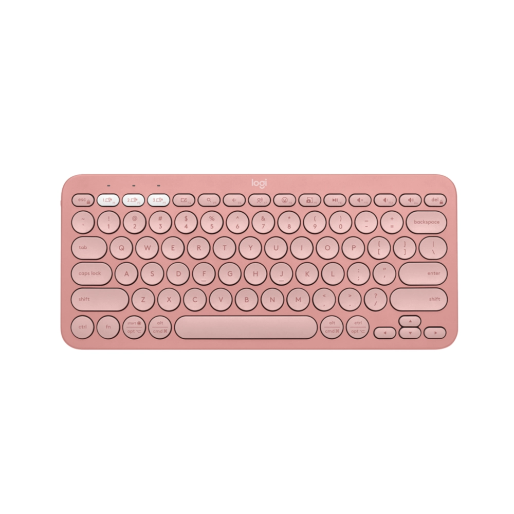Teclado Bluetooth Logitech K380 Rosado Compacto Multidispositivo