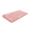 Teclado Bluetooth Logitech K380 Rosado Compacto Multidispositivo