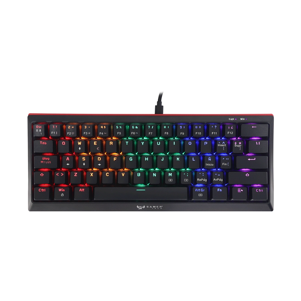 Teclado Gamer Mecánico Jaltech RGB Anti-Ghosting Reforzado