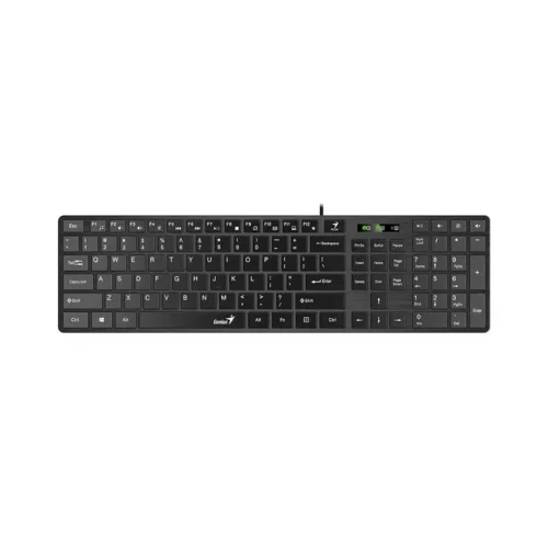 Teclado Genius SlimStar 126 USB Resistente Antisalpicaduras