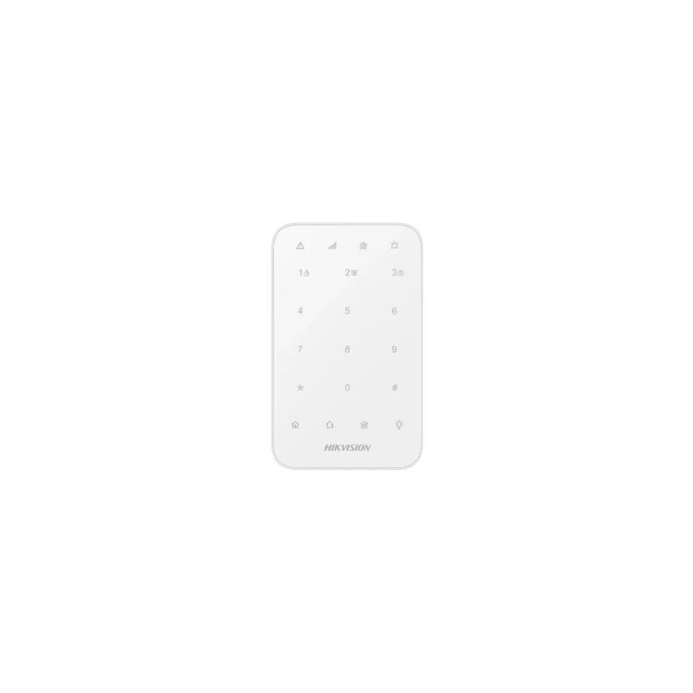Teclado LED Hikvision DS-PK1-E-WB inalámbrico 433 MHz AX PRO