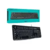 Teclado Logitech K120 USB Resistente a Derrames Silencioso