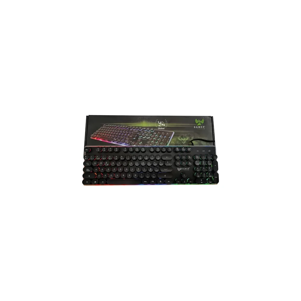 Teclado USB Gamer Tech GT700T Jaltech LED RGB Antiderrame