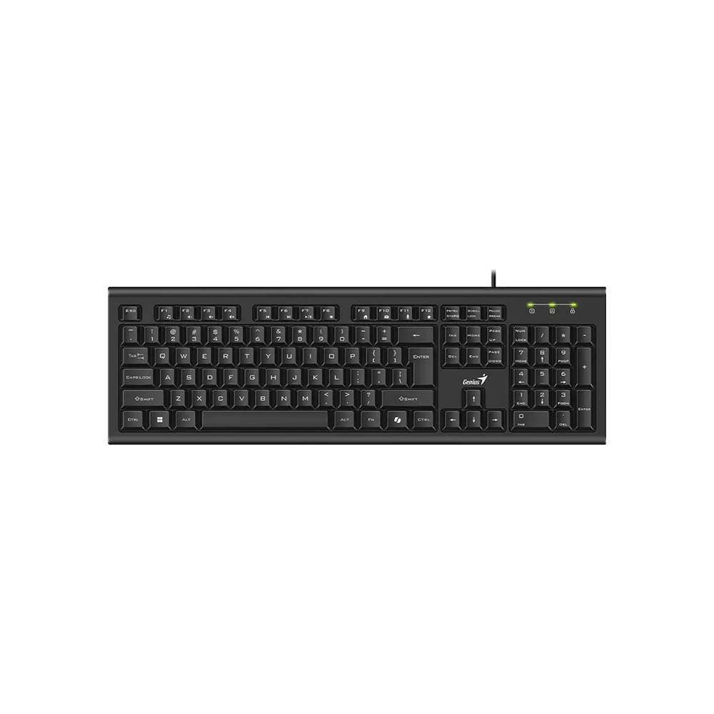 Teclado USB Genius KB-113 Teclas Silenciosas Español Ergonómico