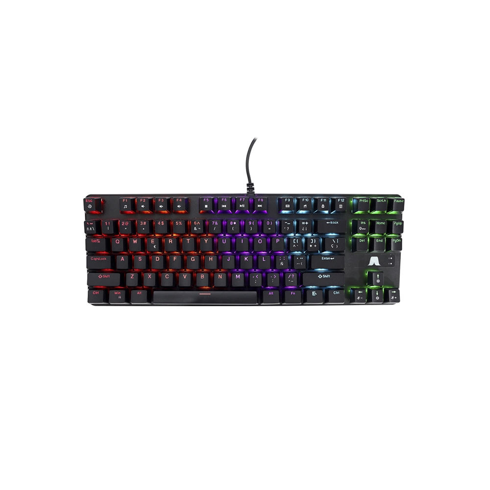 Teclado mecánico gamer Jatech TKL USB retroiluminado