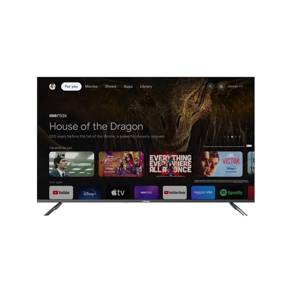 Televisor 55 pulgadas Caixun 4K Google TV Karaoke barra sonido