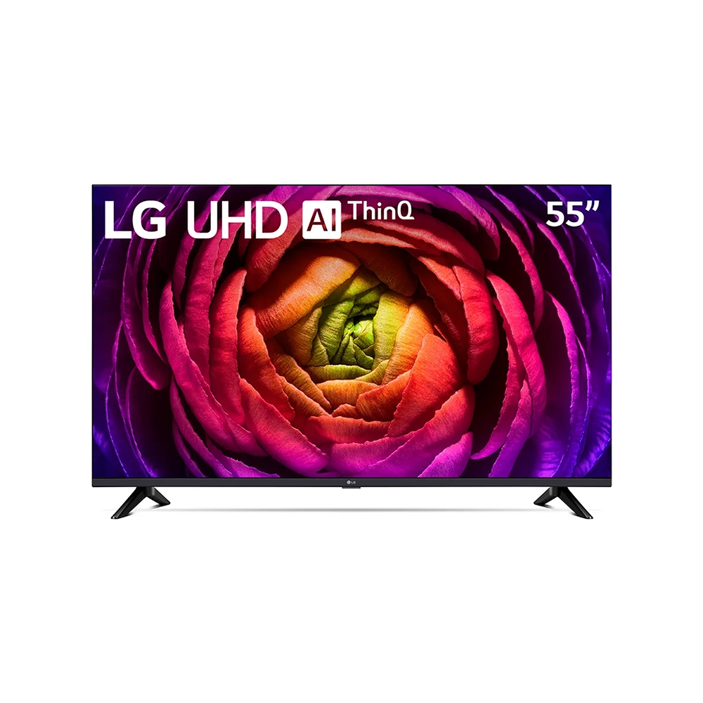 Televisor LG 55 pulgadas 4K UHD Smart webOS ThinQ HDR color negro