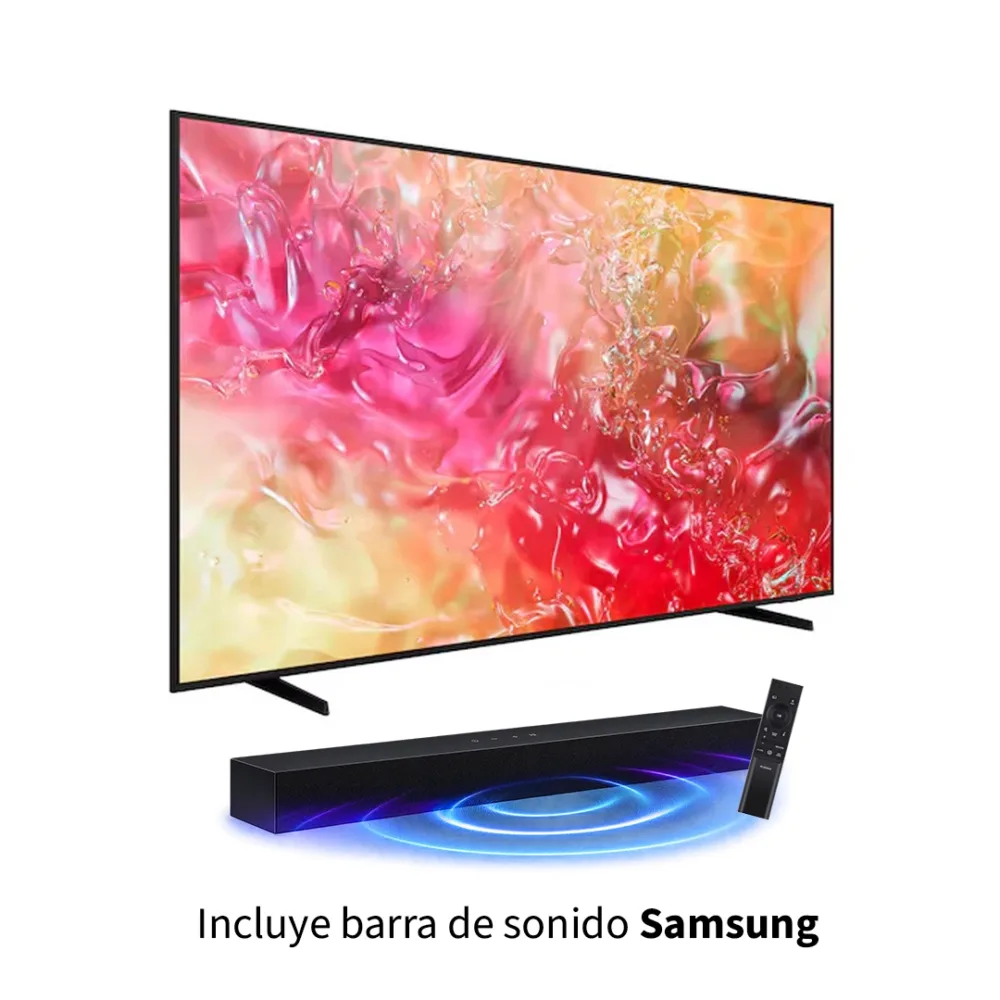 Televisor Samsung UN55DU7000K 55 pulgadas 4K 60Hz con barra