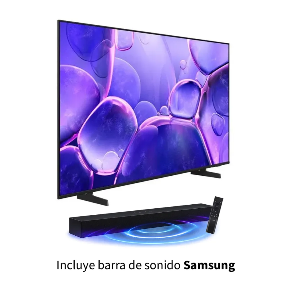 Televisor Samsung U8000F 65 pulgadas Crystal 4K 60Hz con barra