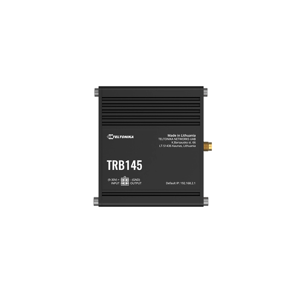 Puerta de enlace IoT Teltonika TRB145 LTE Cat 1 RS485 compacta industrial