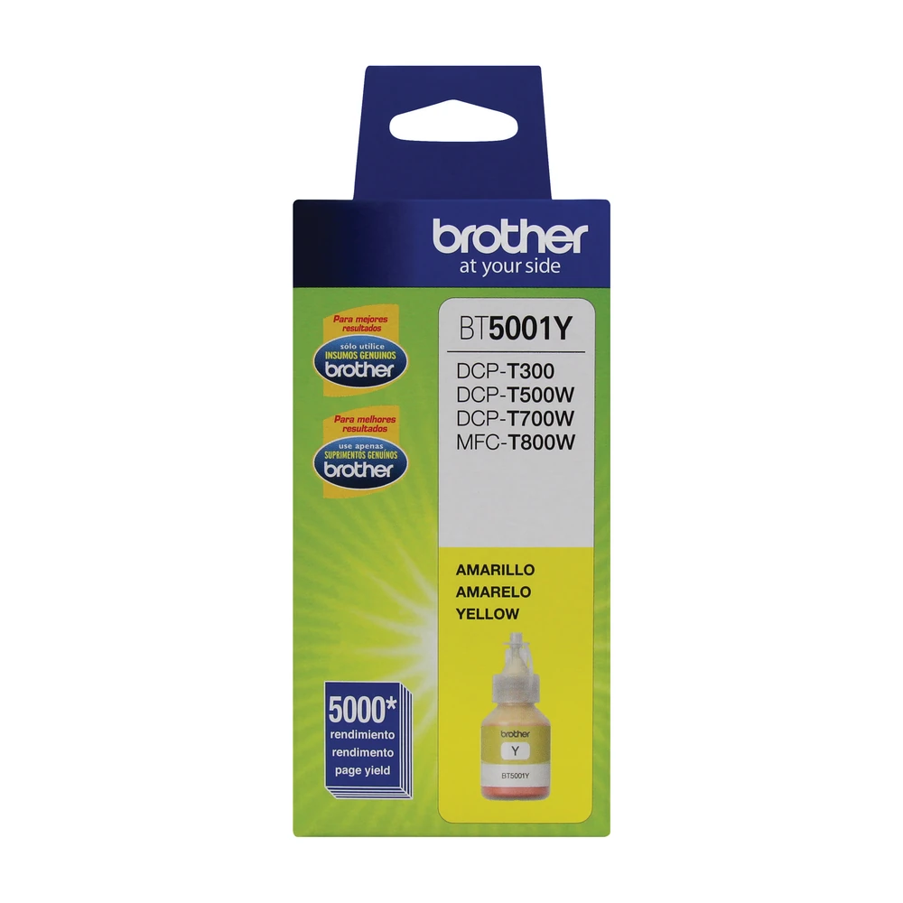 Tinta Brother BT5001Y amarilla caja averiada para Benefit Tank