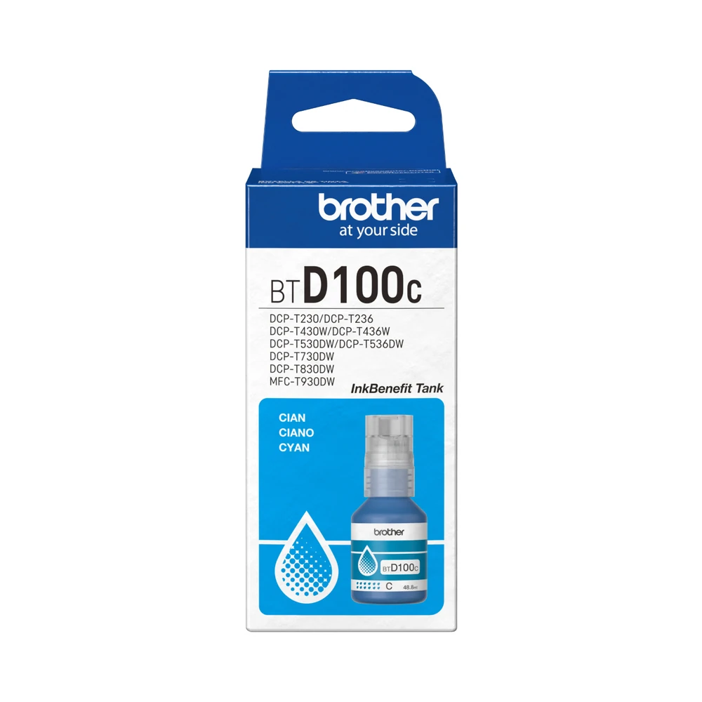 Tinta Brother BTD100C original cyan 5000 paginas para tanque