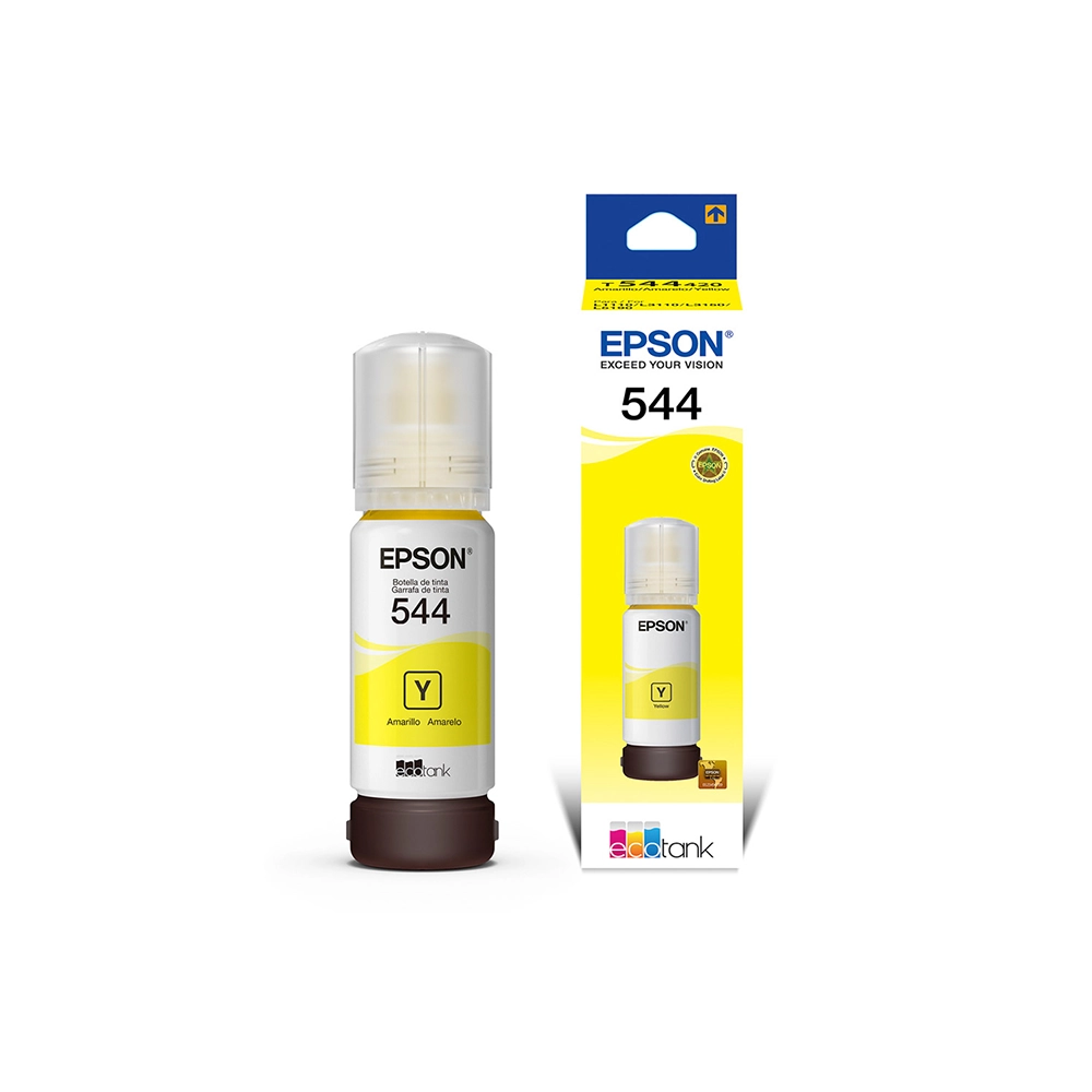Tinta Epson 544 Amarillo Original Alto Rendimiento Impresoras EcoTank