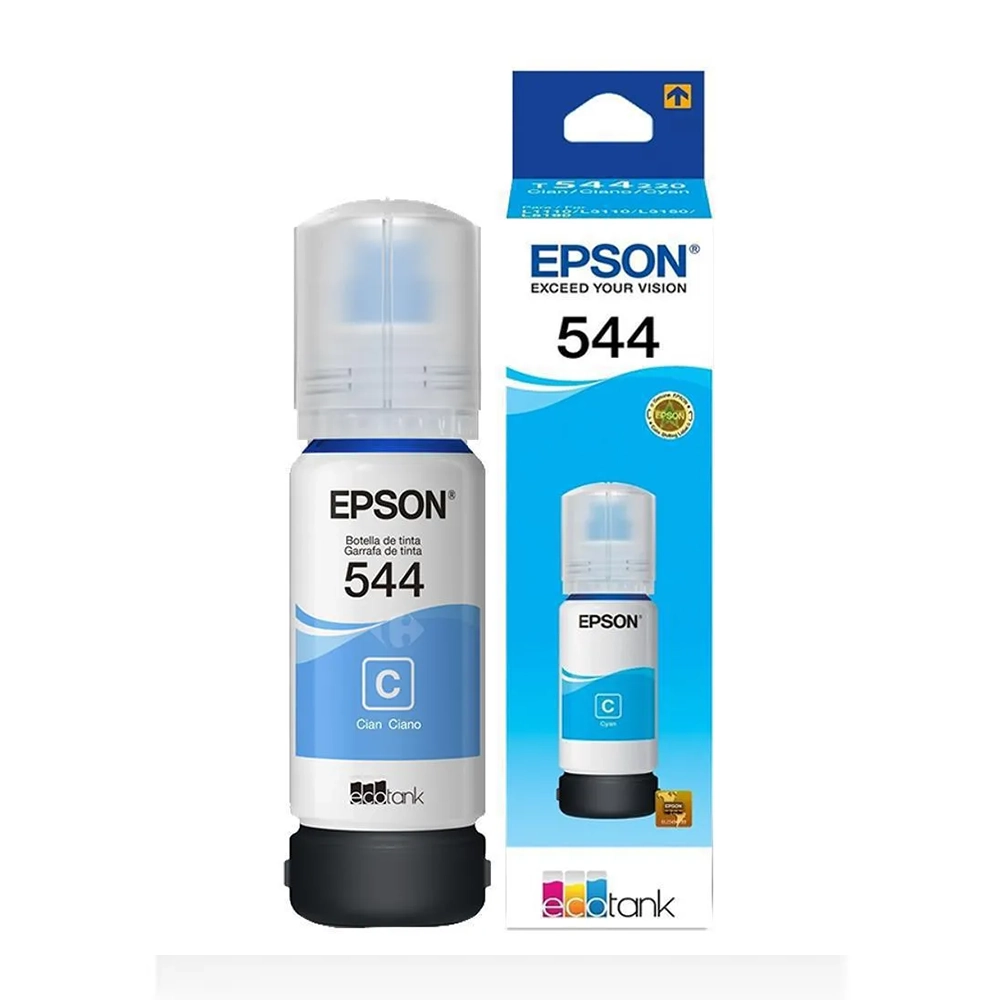 Tinta Epson 544 Cian Original Alto Rendimiento Impresoras L Series