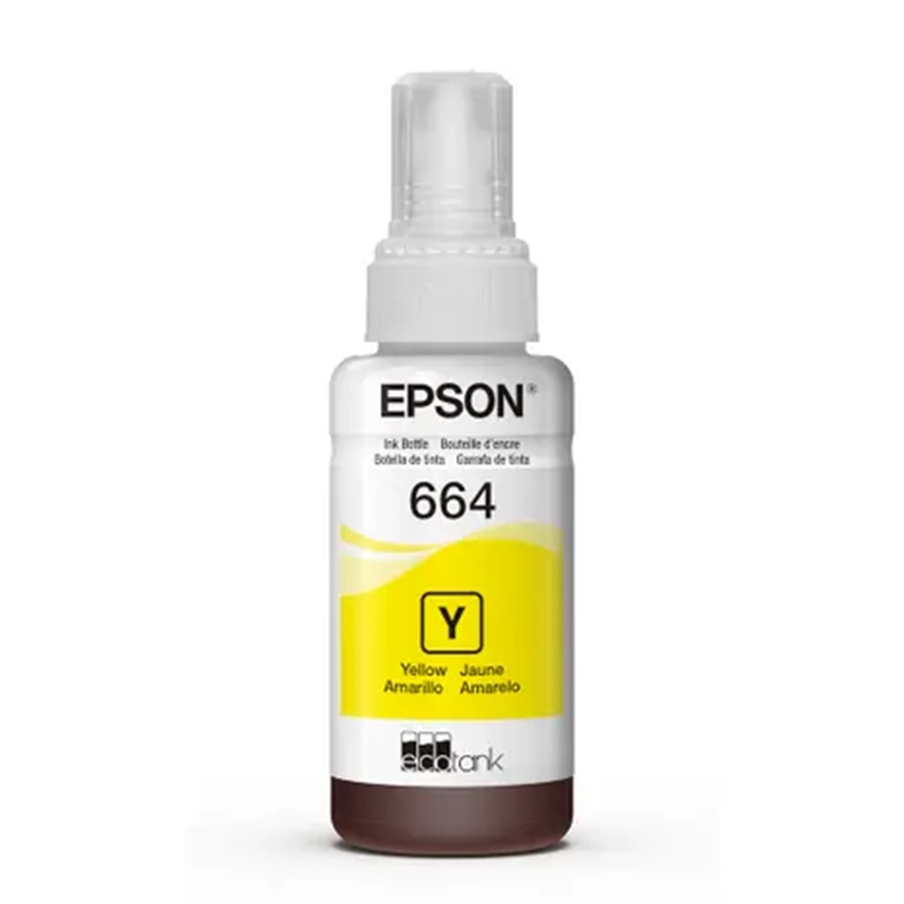Tinta Amarilla Epson 664 Original 70ml Alto Rendimiento EcoTank