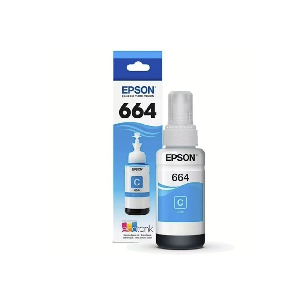 Tinta Epson L210 Cian 664 Impresión Duradera Alta Compatibilidad