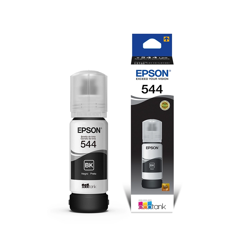 Tinta Negra Epson 544 Original Alto Rendimiento Larga Duración