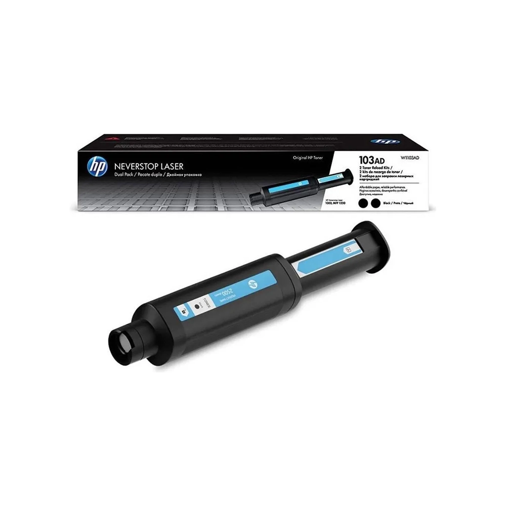Tóner Láser HP 103AD Negro Duo Pack 5000 Páginas Neverstop