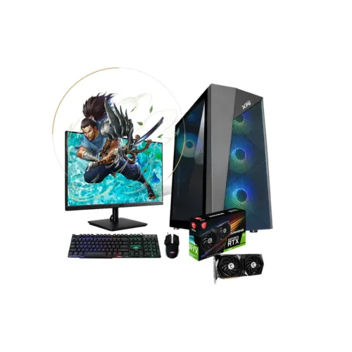 Torre Pecera AMD Ryzen 7 5700G 16GB 512GB SSD Gaming RGB Ventilación