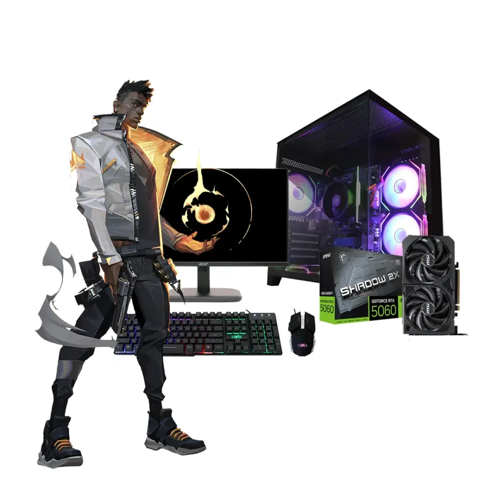 Torre gamer AMD Ryzen 7 8700F 16GB RTX 5060 potente