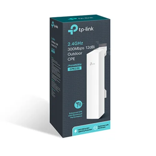 Access Point Exterior TP-Link CPE220 Largo Alcance y Potencia Ajustable