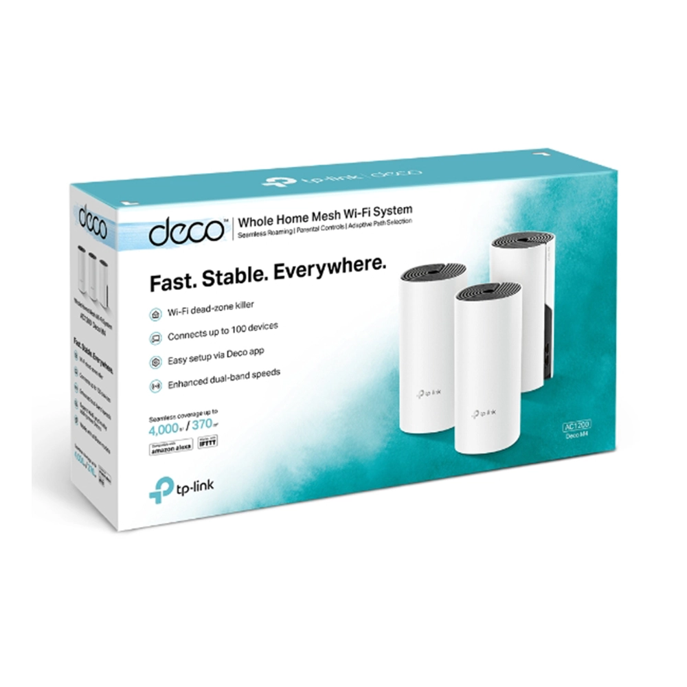 Router Mesh TP-Link Deco M4 (3 Pack) Wi-Fi 260m² Alta Velocidad