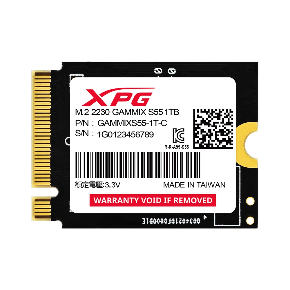 SSD M.2 XPG GAMMIX S55 1TB PCIe 4.0 NVMe rendimiento compacto 2230