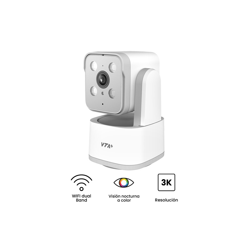 Cámara Inteligente VTA Primus 2 Interior 5MP 3K Sirena Disuasoria