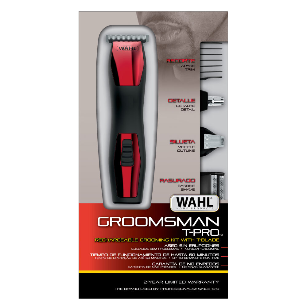 Recortadora Barba WAHL Groomsman T-Pro Precisión Profesional