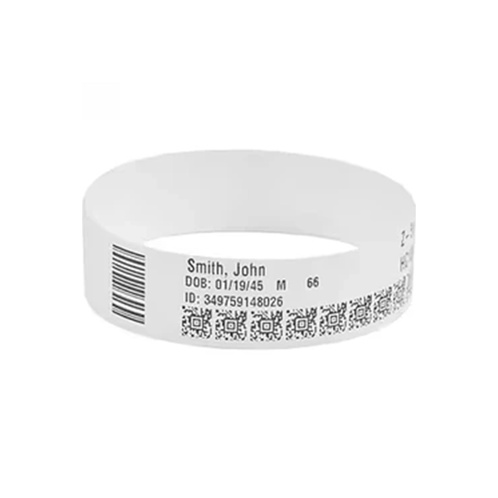 Wristband, Polypropylene, 1x11in (25.4x279.4mm) Direct thermal, Z-Band Direct, Adhesive closure, HC100 cartridge, 200/roll, 6/box
