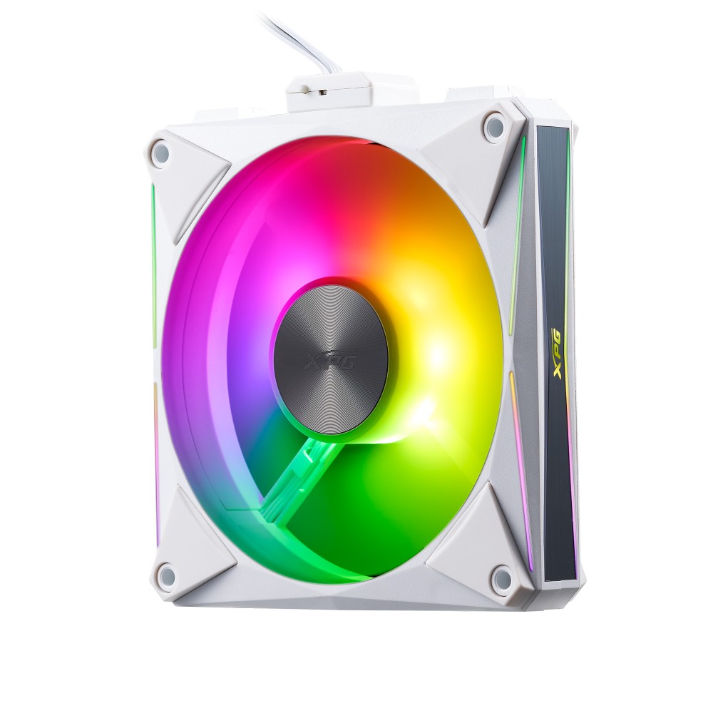 Ventilador Magnético XPG Hurricane 120 ARGB Blanco Conexión Rápida