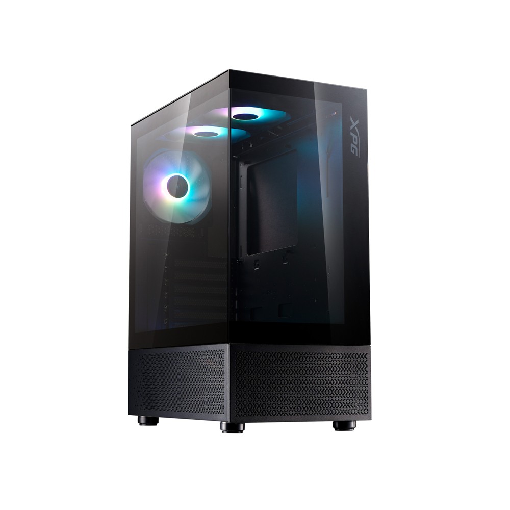 Chasis XPG Invader X Mini negro ATX con 5 ventiladores ARGB