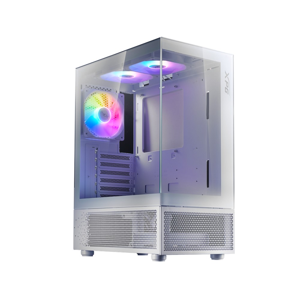 Chasis XPG Invader X Mini blanco ATX con 5 ventiladores ARGB