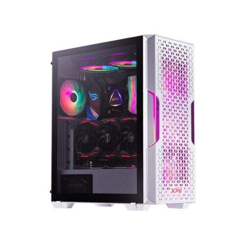 Chasis Gamer FV150 ATX RGB Blanca Vidrio Templado Silencioso
