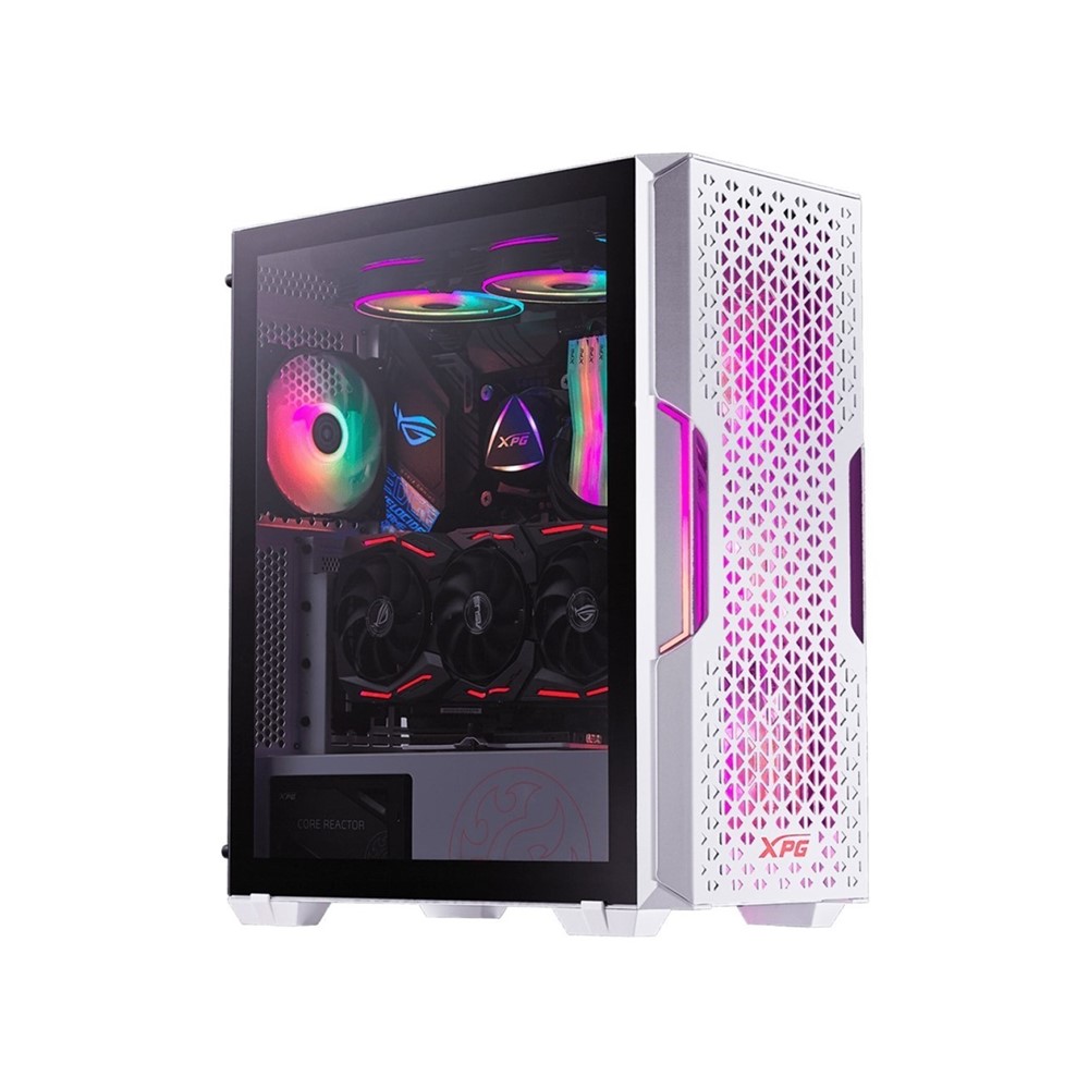 Chasis XPG Starker Air Blanco ATX Vidrio Templado Flujo Óptimo