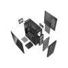 Chasis XPG Valor Air Pro negro mid tower gamer alto flujo de aire