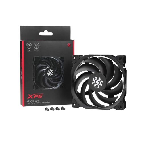 Ventilador XPG Vento 120 mm Negro Alto Flujo Silencioso