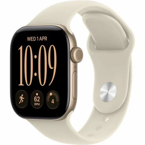 Apple Watch Series 12 42mm Aluminio Dorado Claro Correa Arena - El smartwatch que cuida tu corazón con precisión clínica