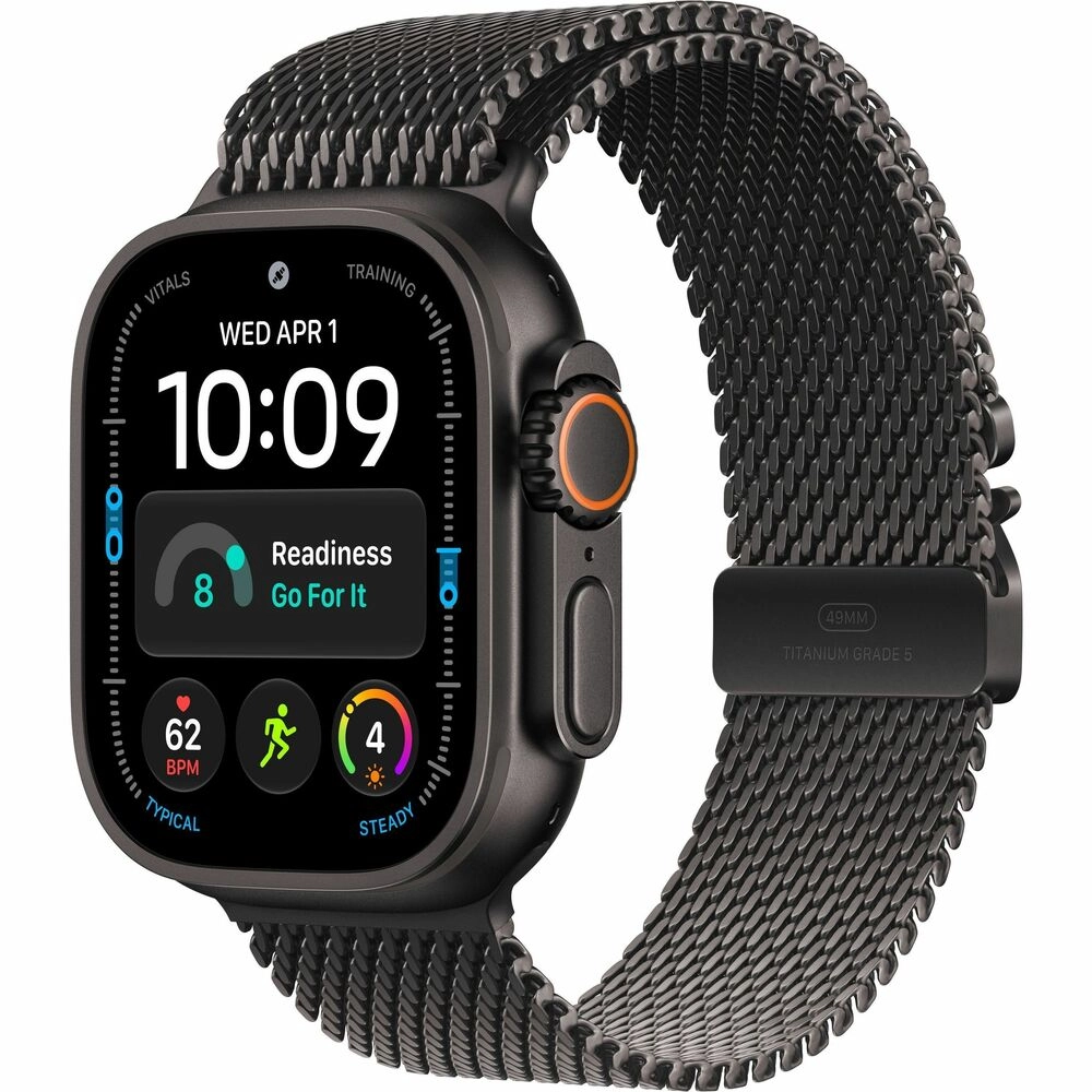 Apple Watch Ultra 4 49mm Titanio Negro Correa Trail Loop M/L - El smartwatch de alto rendimiento para atletas sin límites