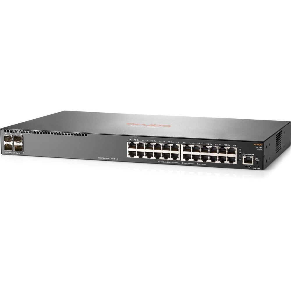 Aruba 2930F 24G 4SFP+ JL253A Switch Apilable Capa 3 - Conectividad empresarial sin licencias adicionales - Imagen 1
