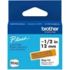 Brother BTAGT31 Cinta P-touch 12mm Negro sobre Naranja 4m - Alta visibilidad para etiquetado profesional - Imagen 1