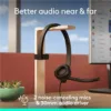logitech-h570e-mono-auricular-usb-microsoft-teams-5.webp Logitech H570e Mono USB Teams 981-001424 Negro - Auricular profesional certificado para Microsoft Teams