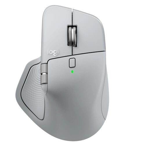 Logitech MX Master 4 Inalámbrico 8000 DPI Bluetooth Gris Pálido - El mouse ergonómico definitivo para productividad - Imagen 1