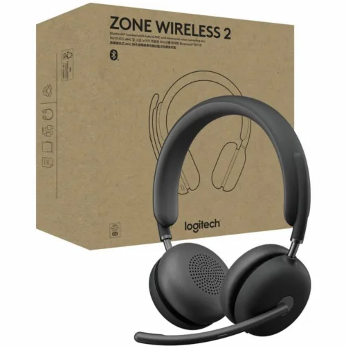 Logitech Zone Wireless 2 Headset Bluetooth 5.2 ANC Híbrida Gris - Concentración total en cada llamada - Imagen 1